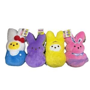 Peeps x Hello Kitty and Friends - Set Of Four 12” Plush - Sanrio Brand New
